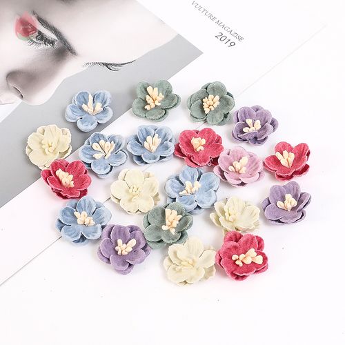 QIANHUAYU 2CM Mini Silk Rose Flowers - Perfect for Home Decoration, DIY