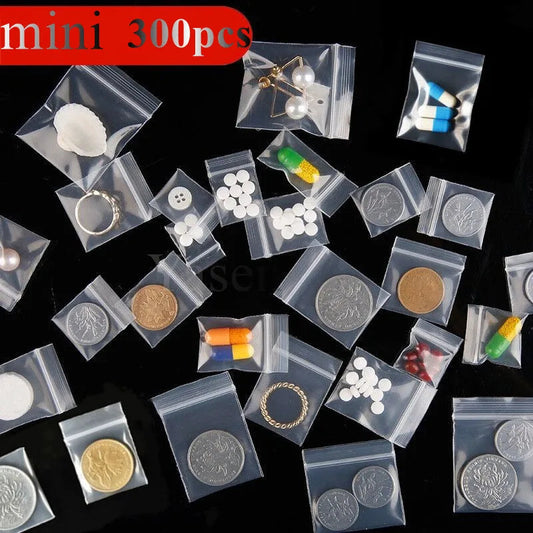 Mini Resealable Zipper Bags - Versatile Storage for Jewellery & Sundries