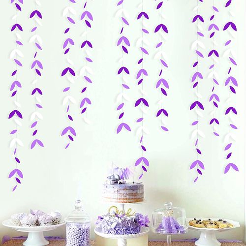 Elegant Paper Leaf Garland - 13 Ft for Party Decor & Events