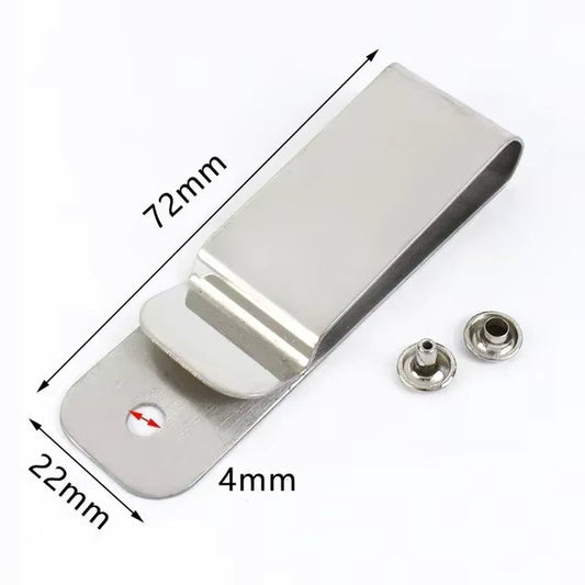 Meetee Metal Spring Buckles - Durable Clips for Wallets & Belts - 5/10 Pcs