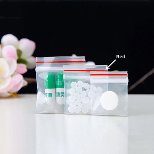 500Pcs Mini Ziplock Bags - Durable Seal for DIY & Jewelry Packaging