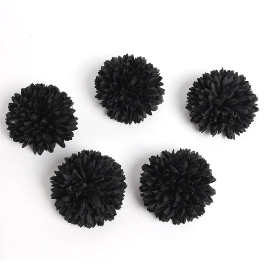 Elegant Black Artificial Flowers - Perfect for Weddings & Home Decor