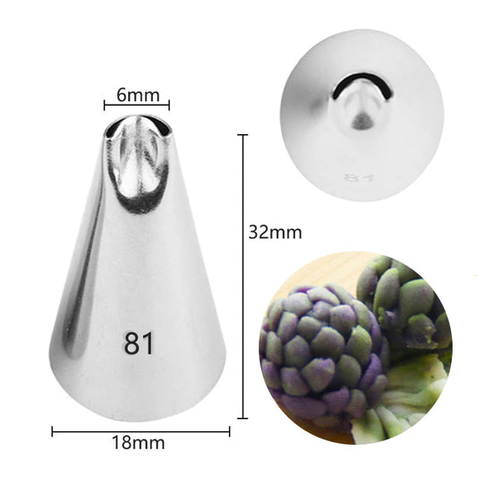 79 80 81#For Create Chrysanthemum Shape Cream Pastry Nozzles Birthday Cake Decorating Tips Stainless Steel Baking Tools