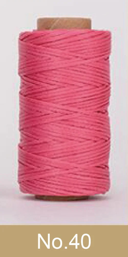 Waxed Polyester Thread 50m - High Tenacity for Leather DIY Projects