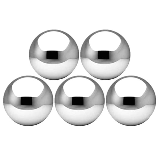 5 Pcs Stainless Steel Gazing Balls Mirror Polished Hollow Ball Reflective Garden Sphere Floating Pond Balls  87HA