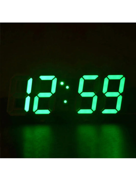 3D LED Digital Clock - Luminous Modern Home Decoration Alarm Clock