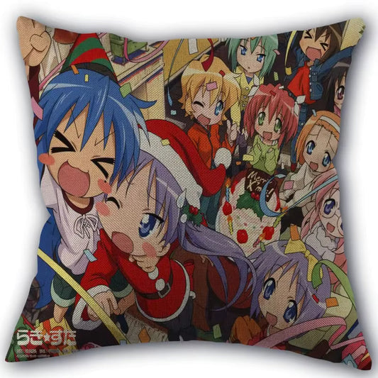 xxihlive Lucky Star Decorative Pillowcase - Modern Cotton Linen 45x45cm