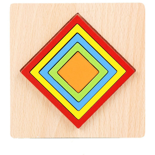 1-3 Years Old Baby Children's Puzzle Wooden 3d Shape Puzzle Toy