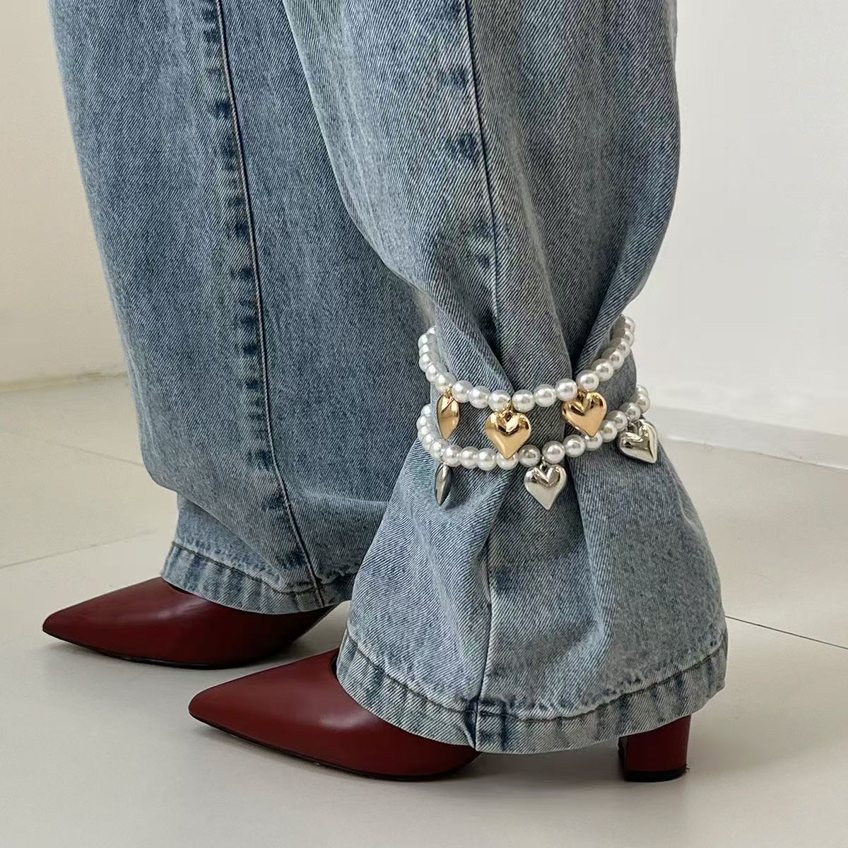 Accessories Ins-style Pearl Beaded Jeans Chain | Luxury Home Accessories | Heulog Glow