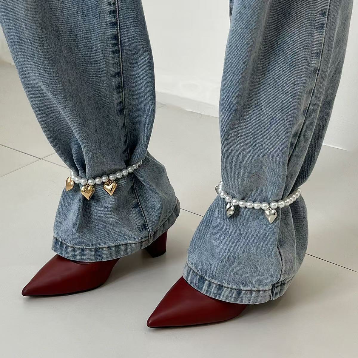 Accessories Ins-style Pearl Beaded Jeans Chain | Luxury Home Accessories | Heulog Glow