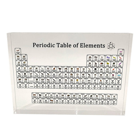 Acrylic Chemical Element Periodic Table Learning Display Card Crystal Element Periodic Table Crafts | Luxury Home Accessories | Heulog Glow