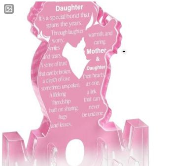 Acrylic Ornament Heart-shaped Crafts Mother's Day Father's Day Gift | Luxury Home Accessories | Heulog Glow