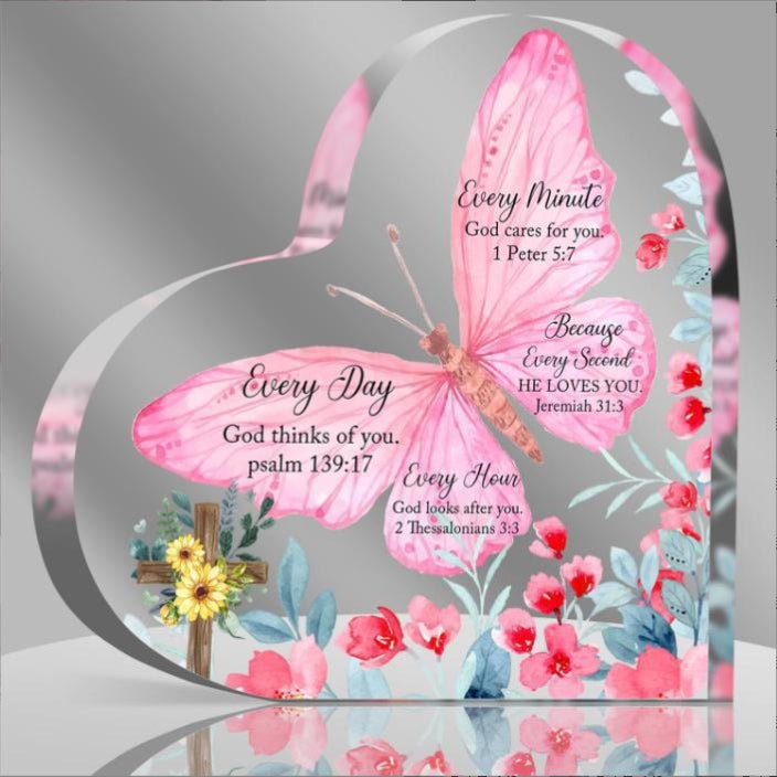 Acrylic Ornament Heart-shaped Crafts Valentine's Day Mother's Day Halloween Gift For Friends And Relatives Commemorative Gift | Luxury Home Accessories | Heulog Glow