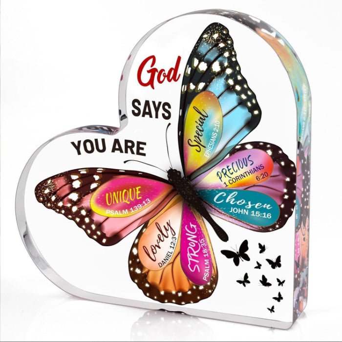Acrylic Ornament Heart-shaped Crafts Valentine's Day Mother's Day Halloween Gift For Friends And Relatives Commemorative Gift | Luxury Home Accessories | Heulog Glow