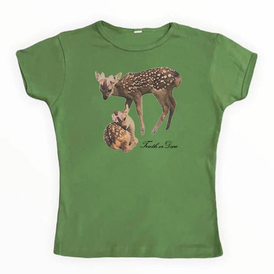 Loose Short Sleeves T-shirt Men's And Women's Round Neck