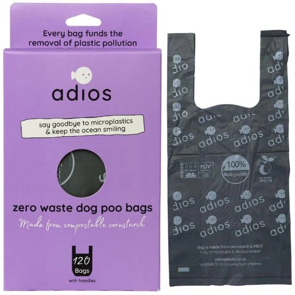 Adios Plastic Large Handle Bag Loose 120pcs | Luxury Home Accessories | Heulog Glow