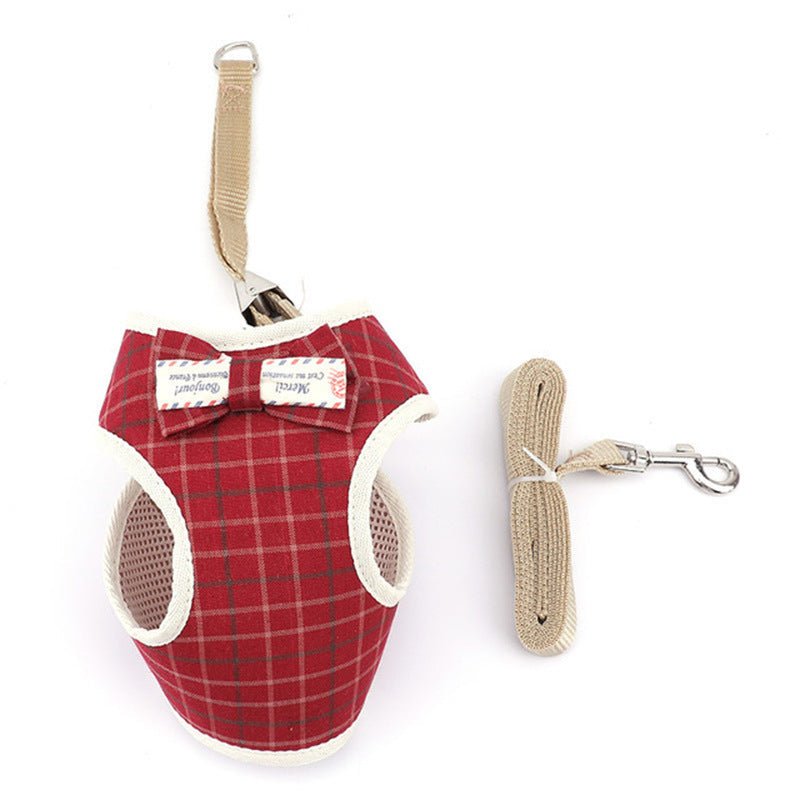 Adjustable Dog Chest Strap Wholesale Korean Fashion Breathable Mesh Pet Vest Type Leash | Luxury Home Accessories | Heulog Glow