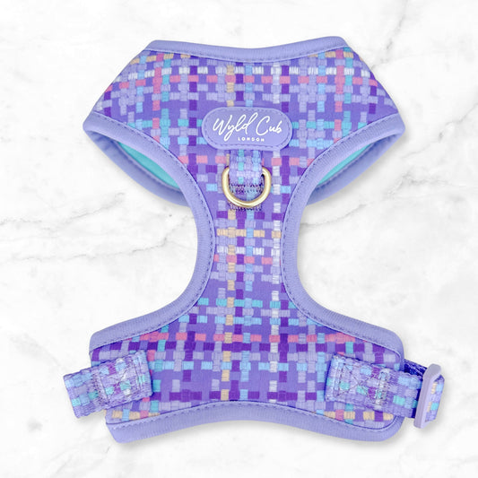 Adjustable Dog Harness: Belgravia Sugarplum | Luxury Home Accessories | Heulog Glow