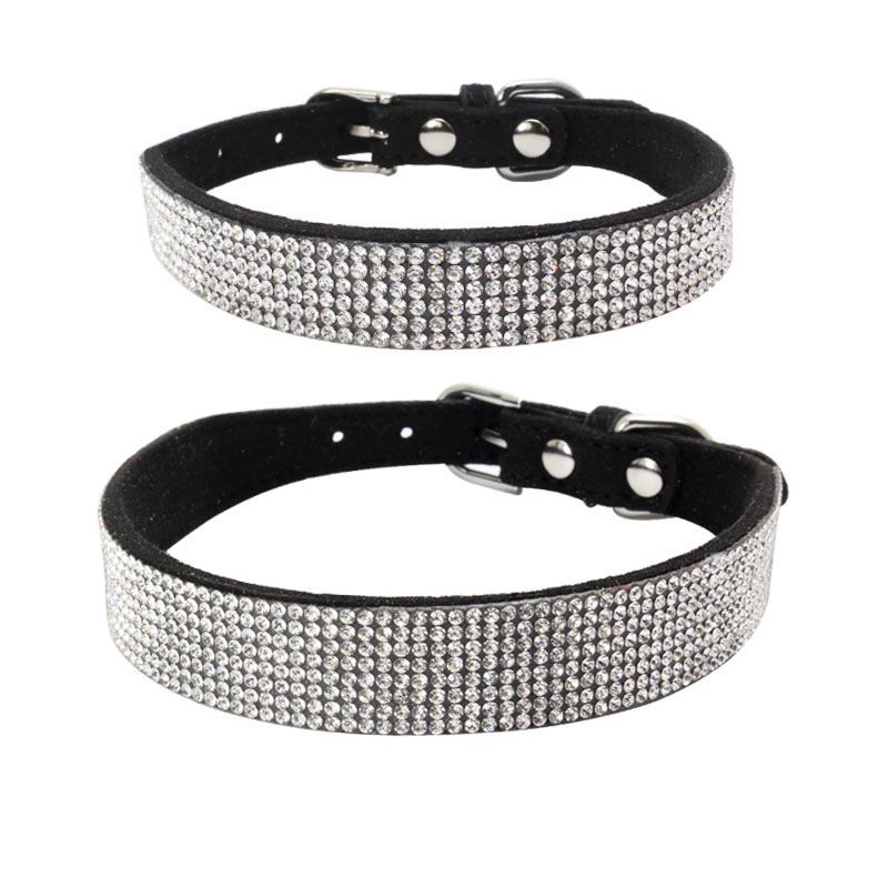 Adjustable Suede Leather Dog Collar Leash Set | Luxury Home Accessories | Heulog Glow