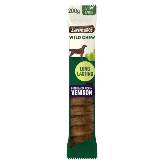 Adventuros Wild Chews Venison Lrg 4x200g | Luxury Home Accessories | Heulog Glow