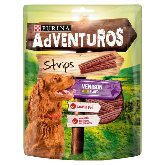 Adventuros Wild Venison Strips 90g | Luxury Home Accessories | Heulog Glow