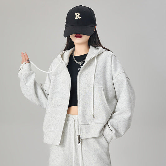 Korean-style Loose-fitting, Figure-flattering Casual Jacketversatile Top