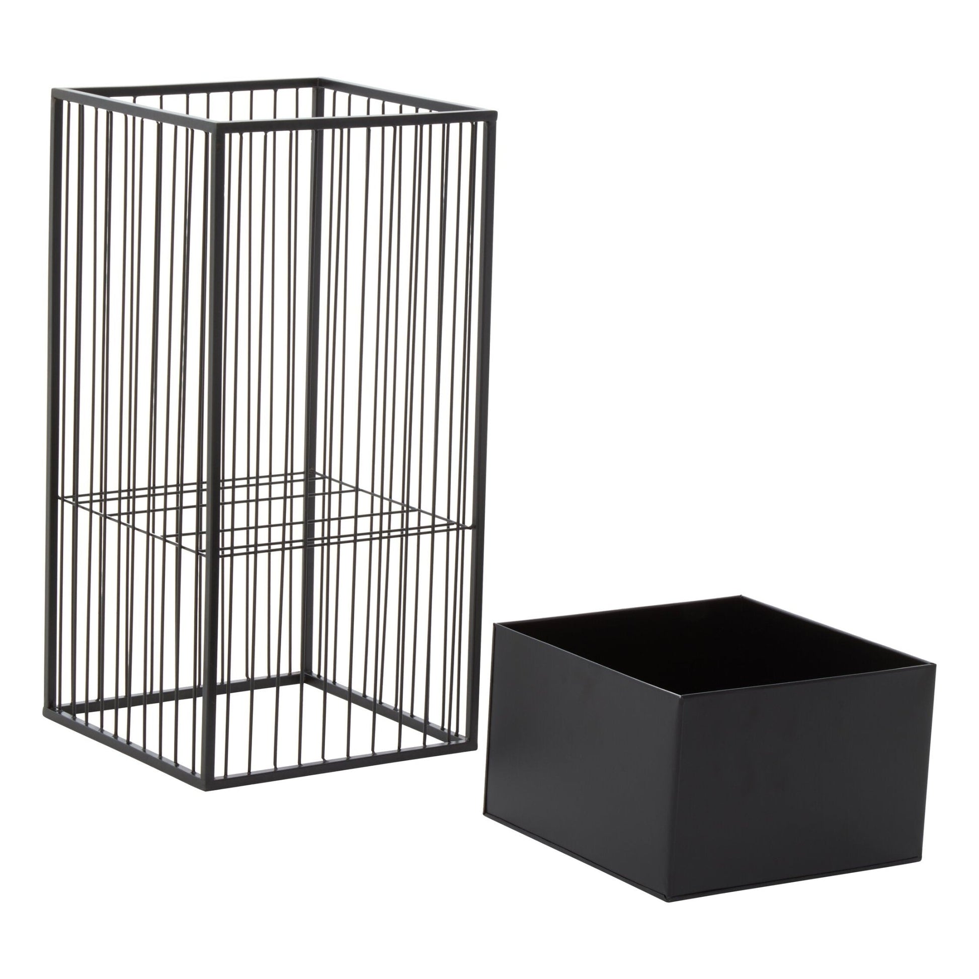 Alden Black Floor Standing Planter | Luxury Home Accessories | Heulog Glow
