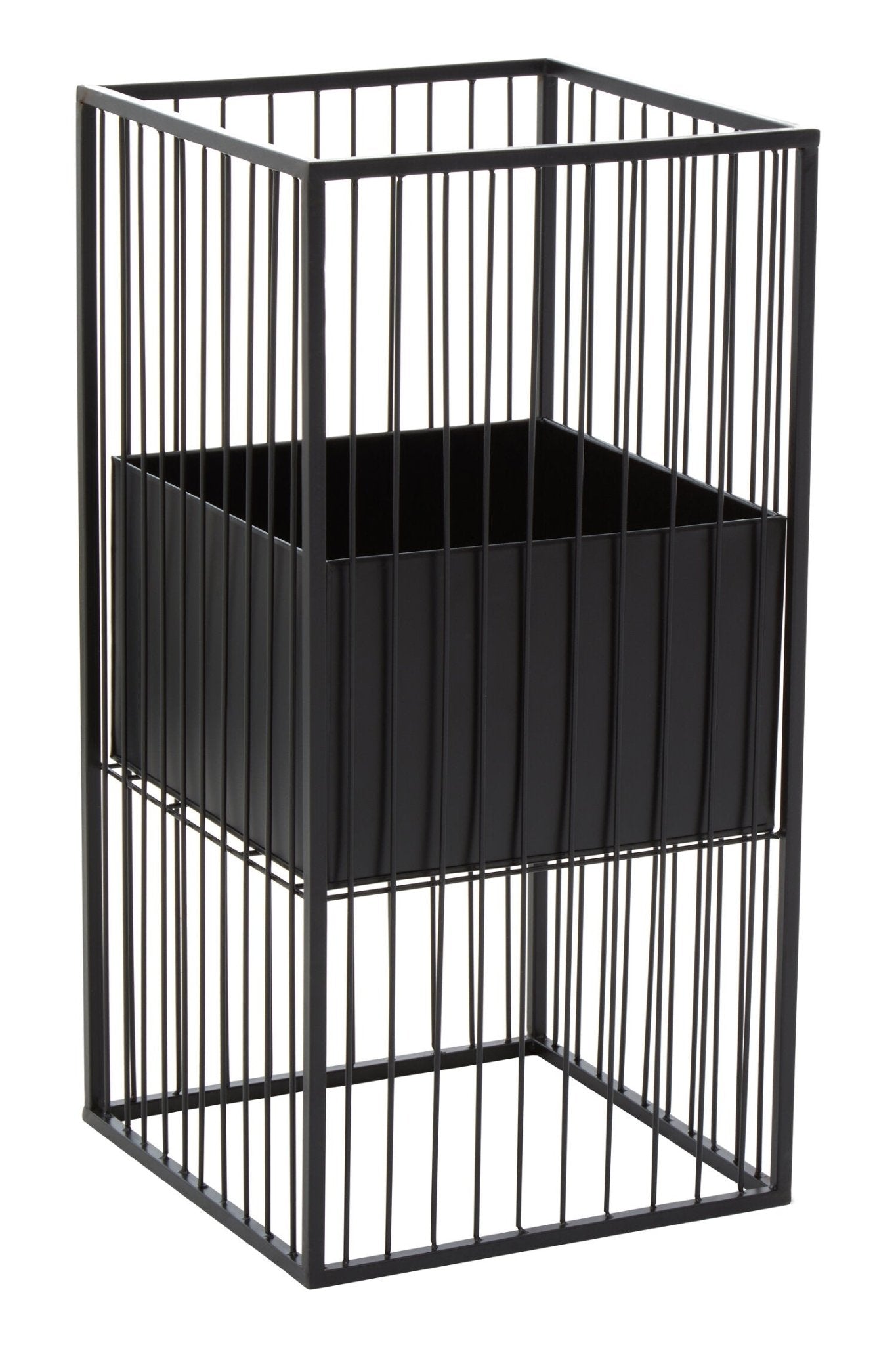 Alden Black Floor Standing Planter | Luxury Home Accessories | Heulog Glow