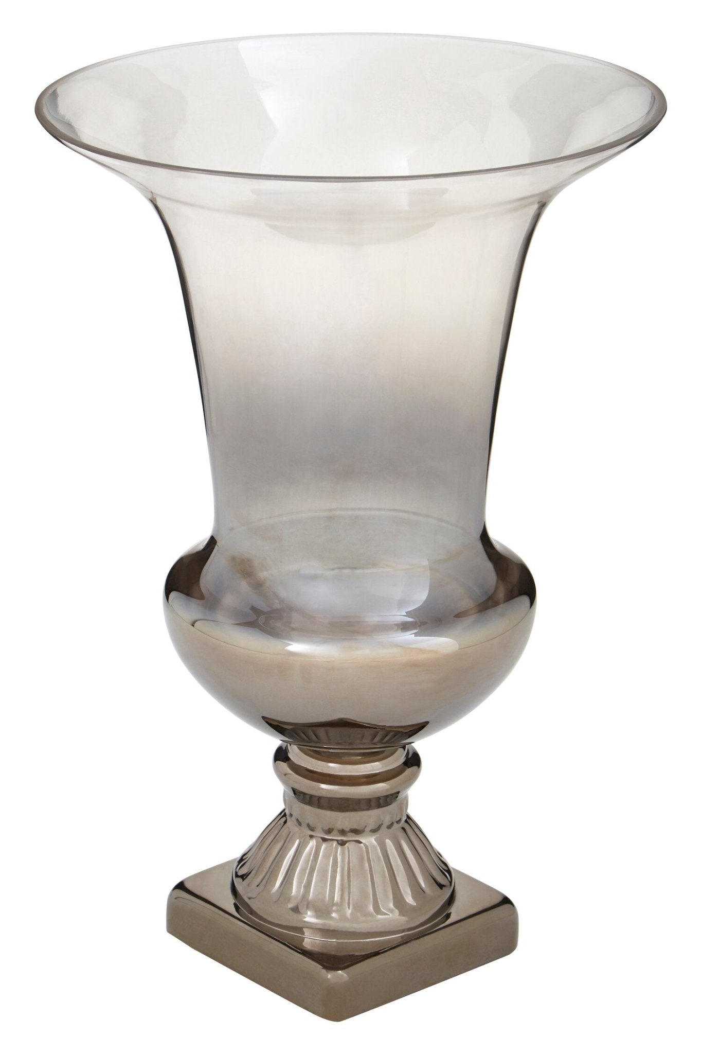 Alexa Ombre Fluted Large Glass Vase | Luxury Home Accessories | Heulog Glow