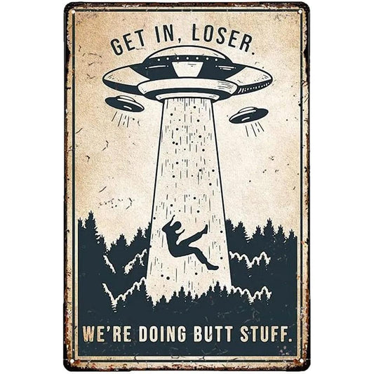 Alien Tin Sign | Luxury Home Accessories | Heulog Glow
