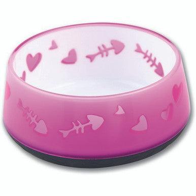 All For Paws Anti Slip Cat Bowl Pink Fish | Luxury Home Accessories | Heulog Glow