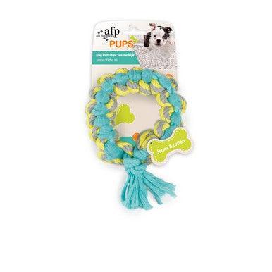 All For Paws Pups Ring Multi Chew Sweater Rope | Luxury Home Accessories | Heulog Glow