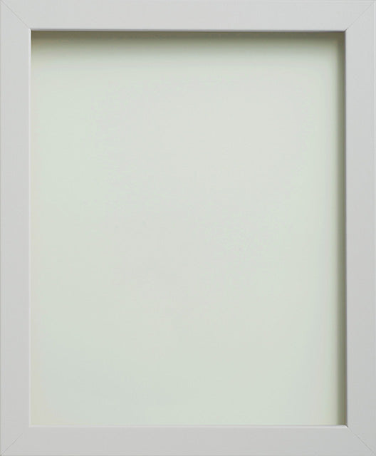 Foil Wrapped MDF Picture Photo Frame Fitted with Perspex Plexiglass, White Frame