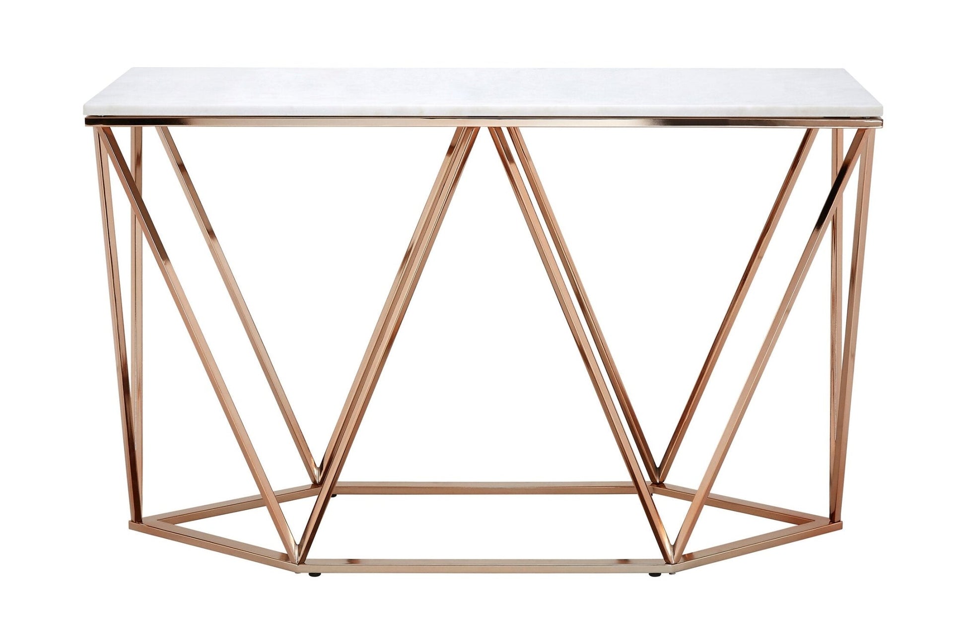 Allure Rectangular Champagne Console Table | Luxury Home Accessories | Heulog Glow