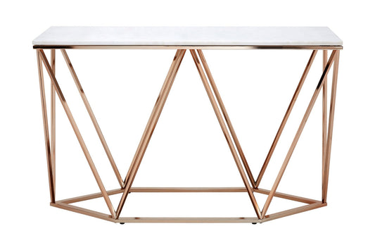 Allure Rectangular Champagne Console Table | Luxury Home Accessories | Heulog Glow