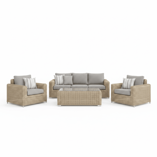 Amalfi Collection Outdoor Five Seater Set | Luxury Home Accessories | Heulog Glow