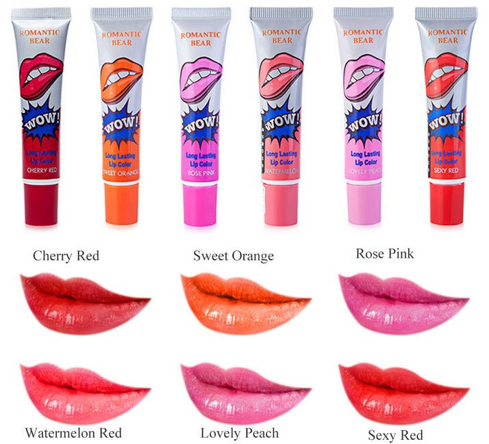 Amazing 6 Colors Peel Off Liquid Lipstick Waterproof Long Lasting Lip Gloss Mask Moisturizer Makeup Tear Pull Lip Lint Cosmetic | Luxury Home Accessories | Heulog Glow
