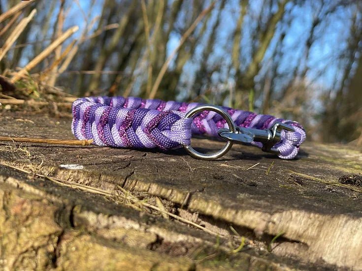 Amethyst - Handmade Paracord Dog Collar | Luxury Home Accessories | Heulog Glow