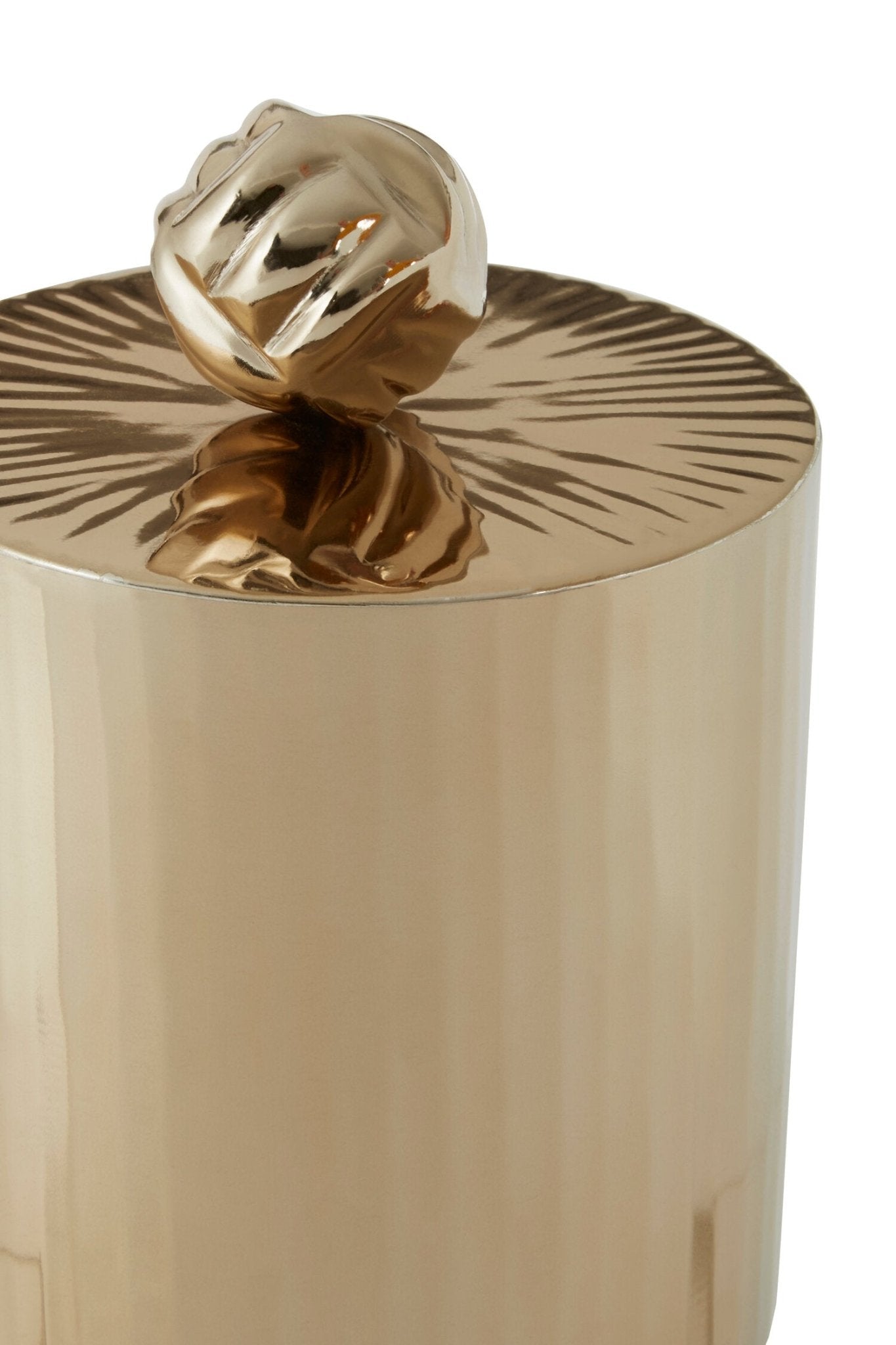 Amreli Vertical Textured Metallic Gold Finish Small Trinket Box | Luxury Home Accessories | Heulog Glow