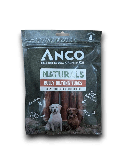 Anco Naturals Bully Biltong Tubes BULK DEAL 12x5pcs | Luxury Home Accessories | Heulog Glow