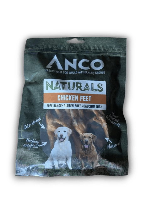 Anco Naturals Chicken Feet BULK DEAL 12x100g | Luxury Home Accessories | Heulog Glow