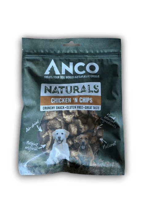 Anco Naturals Chicken iN Chips BULK DEAL 12x100g | Luxury Home Accessories | Heulog Glow