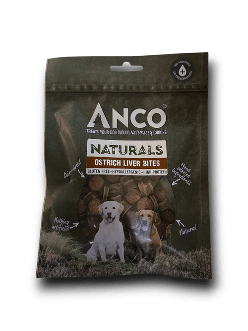 Anco Naturals Ostrich Liver Bites BULK DEAL 12x100g | Luxury Home Accessories | Heulog Glow