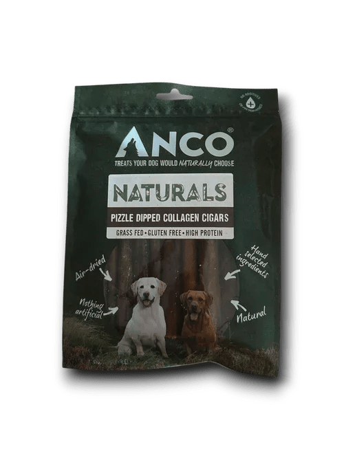 Anco Naturals Pizzle Dipped Collagen Cigars BULK DEAL 12x150g | Luxury Home Accessories | Heulog Glow