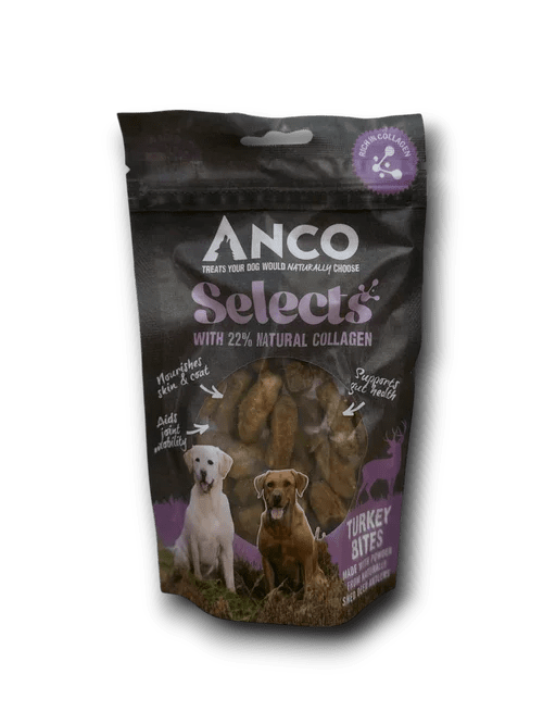 Anco Selects Turkey Bites with Collagen BULK DEAL 10x85g | Luxury Home Accessories | Heulog Glow