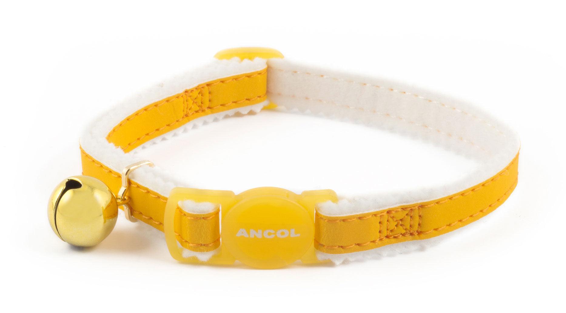 Ancol Cat Col Reflective Yellow | Luxury Home Accessories | Heulog Glow