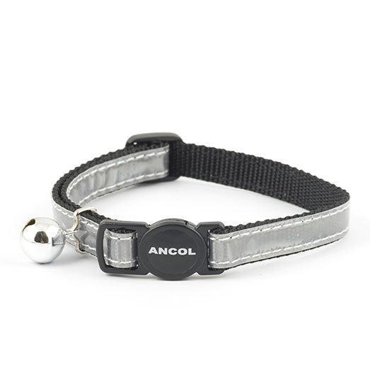 Ancol Cat Collar Refl Gloss Silver | Luxury Home Accessories | Heulog Glow
