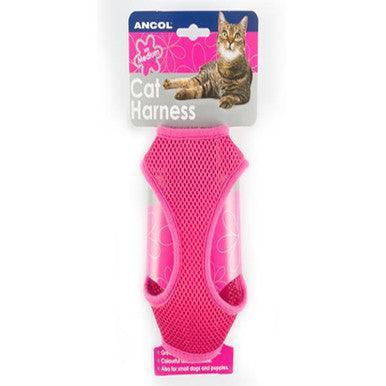 Ancol Cat Harness Soft Nylon Pink Small | Luxury Home Accessories | Heulog Glow