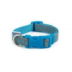 Ancol Collar & Lead Reflective Paw Blue | Luxury Home Accessories | Heulog Glow