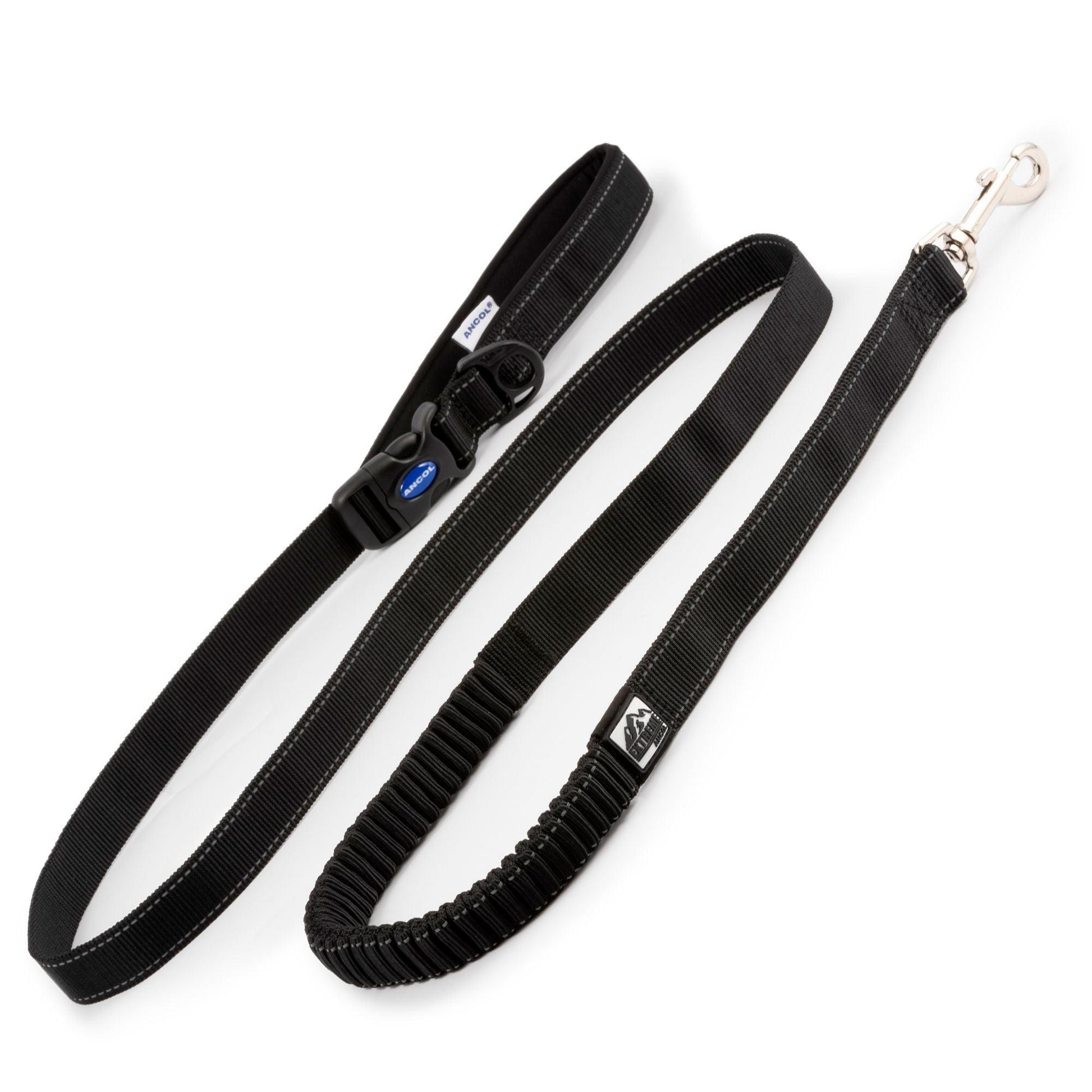 Ancol Extr Shock Absorb Run Lead Blk | Luxury Home Accessories | Heulog Glow